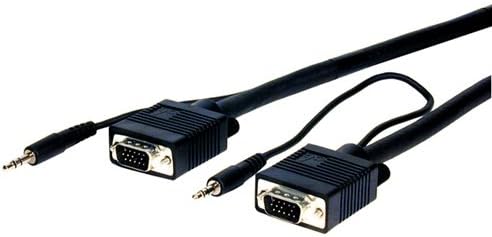Sveobuhvatni kabel s 25 metara certificirane profesionalne serije VGA/QXGA s audio HD 15-pin čep za utikač, crni