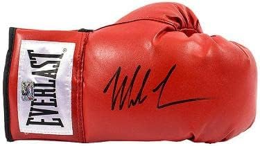Mike Tajson potpisao je crvenu desnu boksačku rukavicu - autentifikacija - boksačke rukavice s autogramom