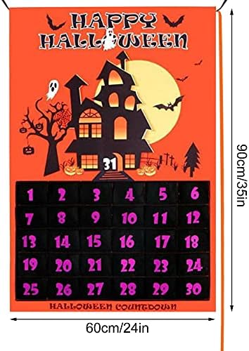 8 0 Odvojivi zidni ukras kalendara za odbrojavanje kalendara za Noć vještica