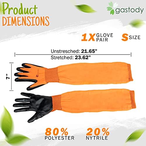 Gastody ™- rukavice za vrtlarstvo s dugim rukavima, višenamjenske teške i zatvorene rukavice, vrtlarskih rukavica, S m l