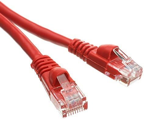 EDRAGON CAT5E ETHERNET PATCH CABLES ,, Snagless/Lapted Boot, Crveno,