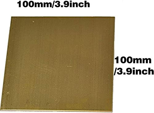Nianxinn metalni tanki lim folija ploča bakreni metalni lima folija ploča 1,5 mmx 100 x 100 mm izrezan bakreni metalni pločasti