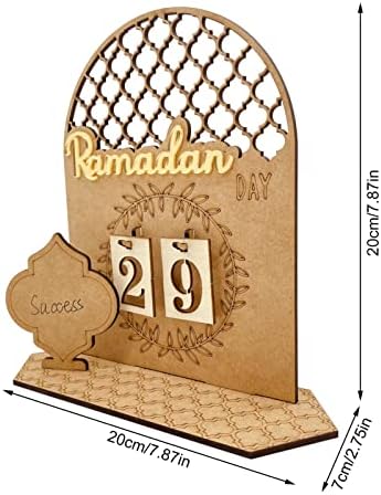 Kalendar, Ukrasi Ramazanskog adventskog kalendara Eid-kalendar - Uradi Sam Eid-ornament, drveni kalendar / Ukrasi adventskog