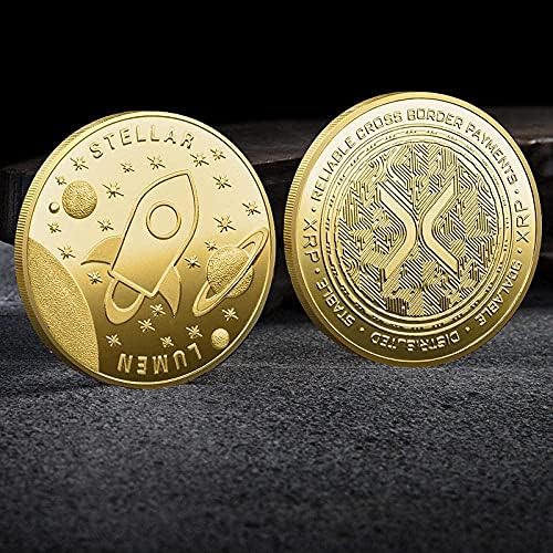 Kovanica zlatnog zlara Silver Digital Virtual Coin XRP Coin CryptoCurrency 2021 Zbirka Limited Edition kolekcija s zaštitnim