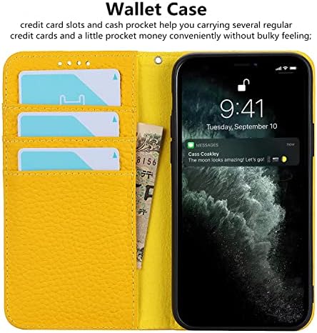Torbica-novčanik iCoverCase za iPhone 11 Pro nositelj kreditne kartice i remen za ručni zglob, blokiranje RFID-kod flip-folio