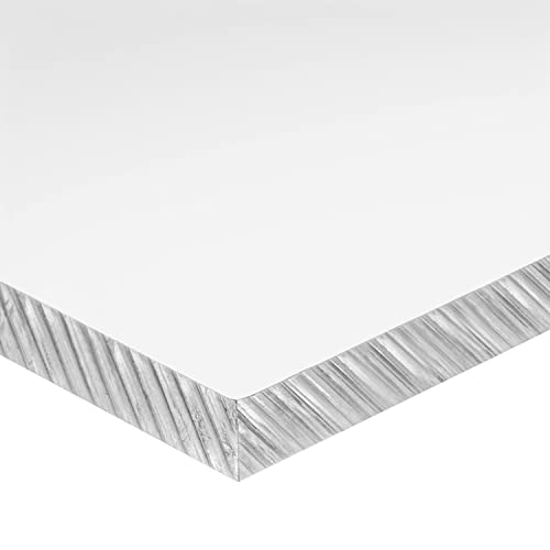 Ekstrudirani akrilni plastični list, čist, 3/16 u debelom x 24 u širokom x 24 u dugom