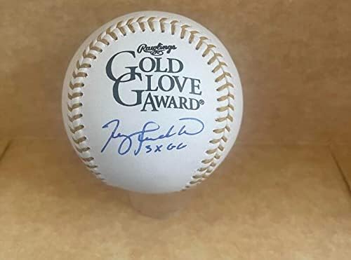 Terry Pendleton 3xg.G. Braves/kardinali potpisali su bejzbol zlatne rukavice JSA AC66381
