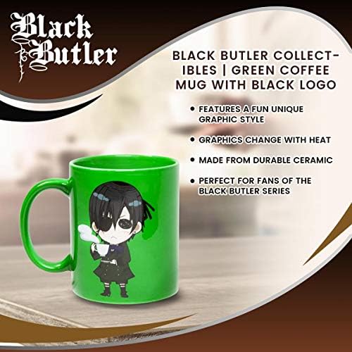 Crni batler kolekcionarstvo | Šalica zelene kave s crnim logotipom