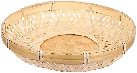Doitool košarica za kruh, ručno tkani bambusovi sito bambusova pletenica za odlaganje ploča s voćnom košaricom