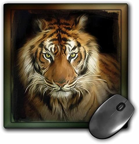 3Drose LLC 8 x 8 x 0,25 inča miša, portret tigra