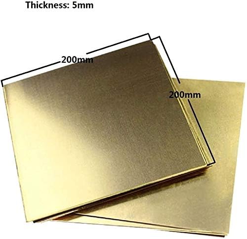 Z Izradite dizajn mesingane ploče bakrene metalne ploče od mesinga 5 mm* 200 mm* 200 mm za metalne zanate metalne bakrene