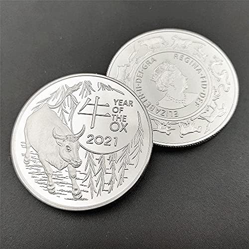AdaCryptocoincryptocurrency Omiljena kovanica Ox Australije 1 oz srebra s kolekcionarnim novčićima Aita Aita Lucky Coin