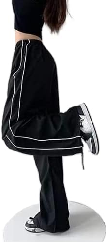 Ženske teretne hlače s niskim strukom ležerna čvrsta boja harajuku vintage y2k nisko uspon Baggy jogger opuštene cinch hlače
