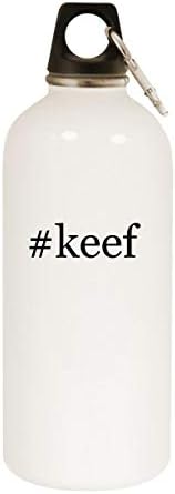Proizvodi Molandra Keef - 20oz hashtag boca od nehrđajućeg čelika s karabinom, bijela