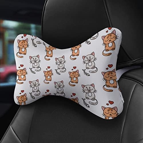 Love My Cat 2pcs jastuci za vrat automobila prozračni jastuk za automatsko osvet