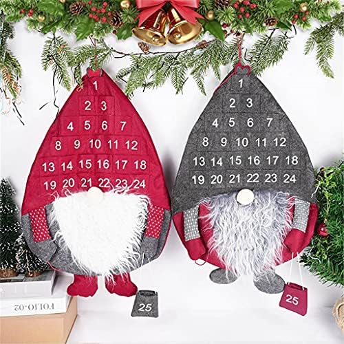Adventski kalendar Božićni odbrojavanje netkani Božićni ukras Gnome dječja soba zidni ukras