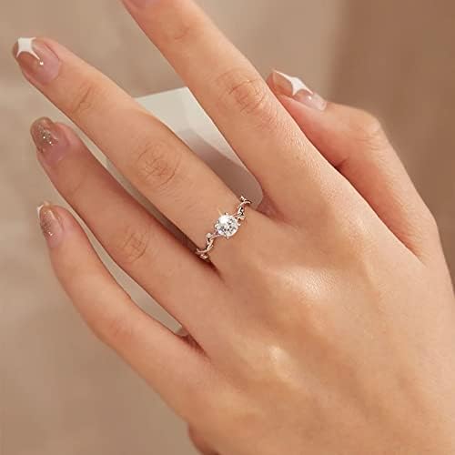 Izjava modni ženski cirkonija imitacija zaručnika Dijamantni prsten zaručnički prsten Veliki prstenovi za žene modni poklon