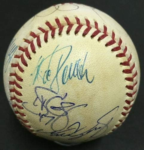 1996. Yankees tim potpisao bejzbol 14 Auto Derek Jeter Jorge Posada Autentični CoA - Autografirani bejzbol