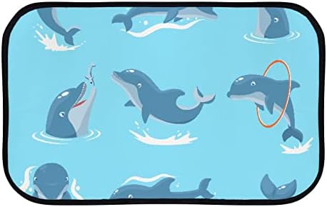 Vantaso mekana mat za kupanje prostirke Dolphin Igrajući se s loptom skakanjem bez klizanja dootmat prostirke za ulazne sobe