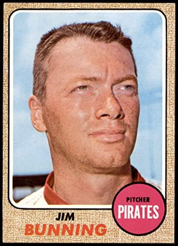 1968. Topps 215 Jim Bunning Pittsburgh Pirates Ex/Mt Pirates