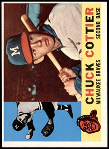 1960. Topps 417 Chuck Cottier Milwaukee Braves VG/EX Braves