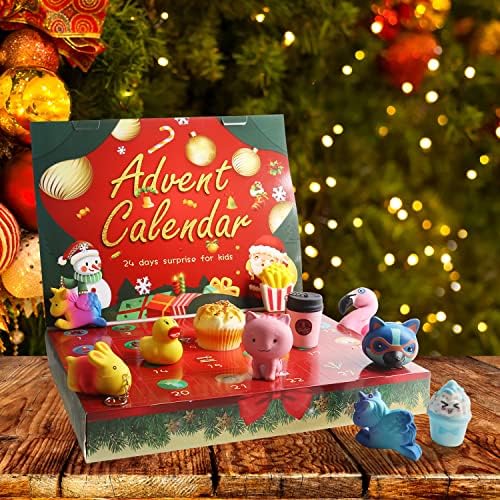 2022 adventski kalendar Božić 24-dnevno odbrojavanje iznenađenja poklon plišane životinje za djecu 24pcs