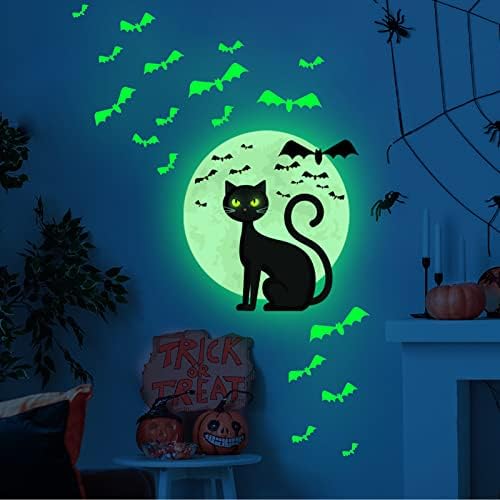 Naljepnica za ukrašavanje Noći vještica svijetle u mraku naljepnice za spavaću sobu za ukrašavanje zidnih naljepnica vizualizacija