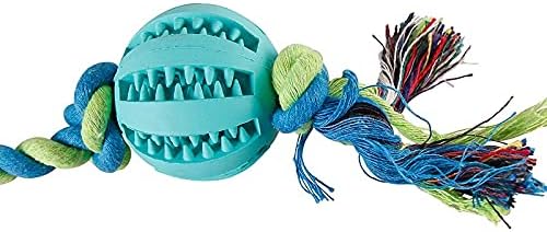 UXZDX Interactive Dog Chew Toy Pas Pas Cleaning Cleaning Ball s konopcem igračka za male velike pseće gumene elastičnosti