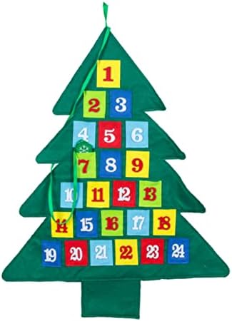 Viseća zidna Tkanina BBC Hotel adventsko božićno drvce kalendar Ukrasi džepovi Božićna kuća visi za ukrašavanje blagdanskog