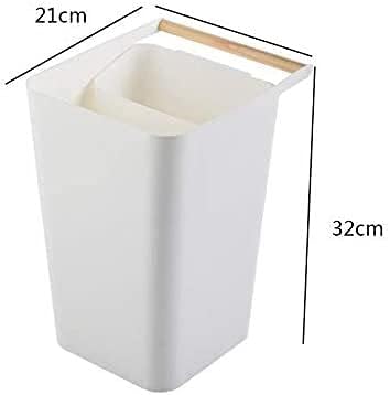 ; Kanta za smeće za kućanstvo prijenosna kanta za smeće Duge cilindrične kuhinjske posude za sortiranje s ručkom za kućnu