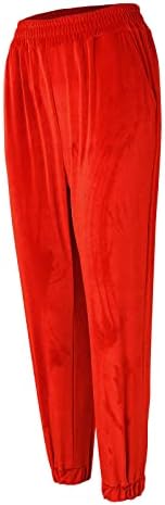Ladies jesenski i zimski stil čipka Pocket Toolting Duga čvrsta boja ležerne elastične gamastice hlače za žene rad