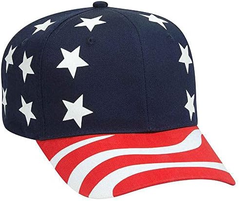 Cinder Fane pamučna podesiva kapa s američkom zastavom