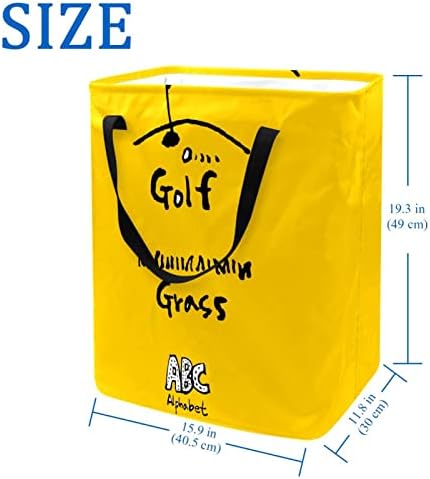 Golf s abecednim tiskom sklopiva košara za rublje 60L vodootporne košare za rublje košara za pranje odjeće igračke za pohranu