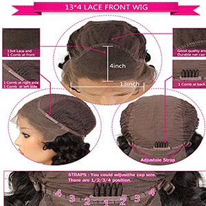 Ravne ombre perike na čipki za crne žene ljudska kosa 4/27 smeđa s medenom plavušom perika na čipki s prethodno iščupanim