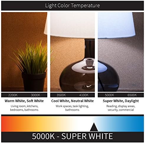 Sunlite CC/LED/54W/E39/MV/50K 5000K Mogul E39 Base Clear LED 250 W ekvivalent kukuruzno žarulje MRT/HPS, super bijeli
