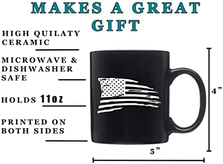 SAD otrcana otrcana Zastava šalica za kavu zastava SAD-a američka novost šalica poklon za bilo kojeg domoljuba zastava SAD-a