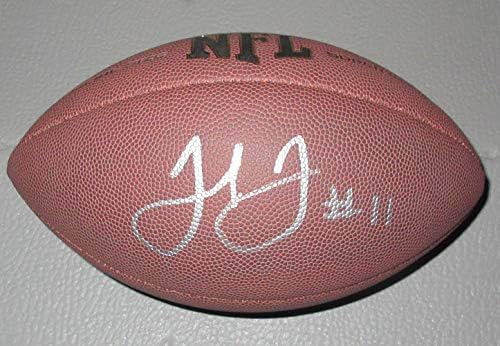 Julio Jones Autographid Wilson NFL Football, Atalnta Falcons, Alabama Crimson Tide, državni prvak, Pro Bowl, Super Bowl