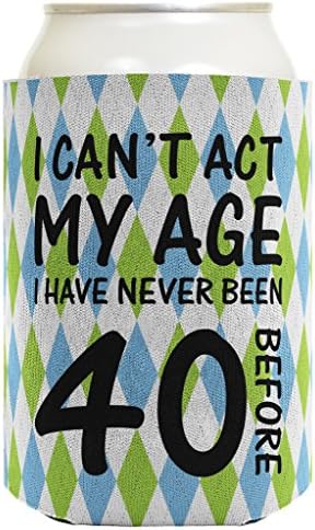 Pokloni za 40. rođendan za sve ne mogu glumiti dob nikad 40 2 pakiranje može hladnjaci hladnjača coolies argyle
