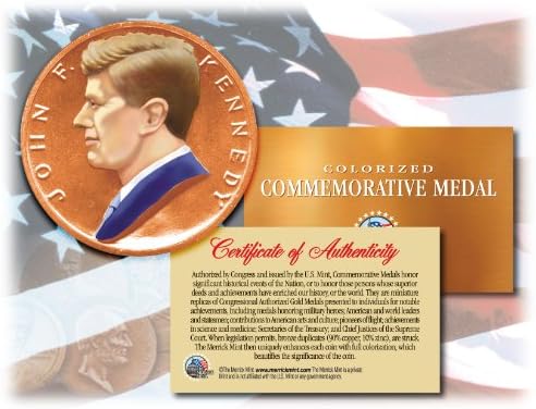 Obojeni John F. Kennedy Komemorativna medalja U.S. Inauguralni brončani novčić JFK