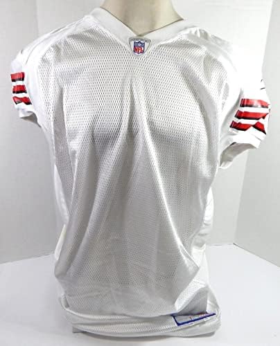 2003. San Francisco 49ers prazna igra izdana White Jersey 50 dp33494 - Nepotpisana NFL igra korištena dresova
