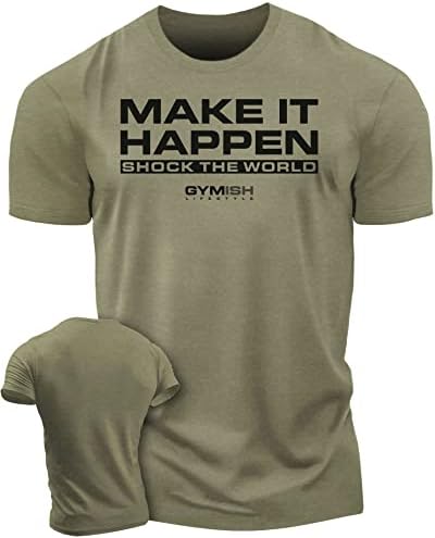 Košulje za vježbanje za muškarce, učinite to šokirajući majicu u svijetu, smiješna majica za dizanje