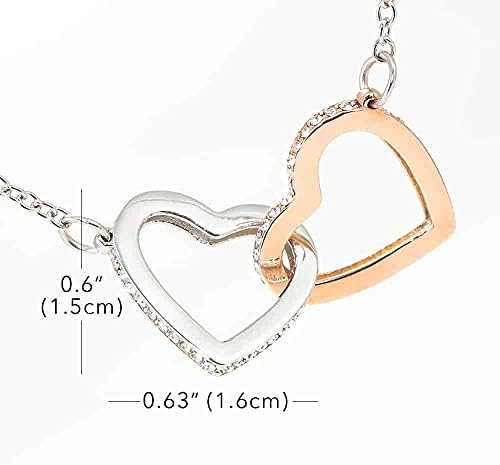 Ručno izrađeni nakit - ogrlica s lancem za žene djevojčica - Ogrlica za sestrinu - Bonus sestra - isprepletena srca BT385