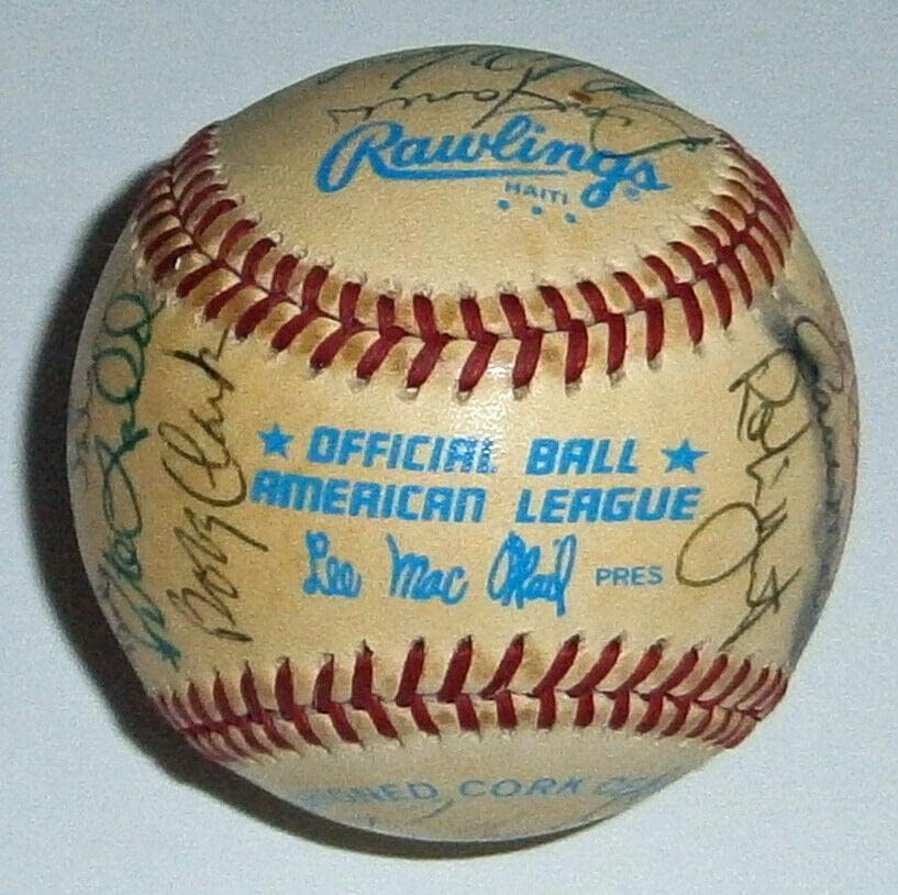 Tim Brewers iz 1984. potpisao je bejzbol Robin Yount Molitor JSA Loa 24 Autos Milwaukee - Autografirani bejzbol