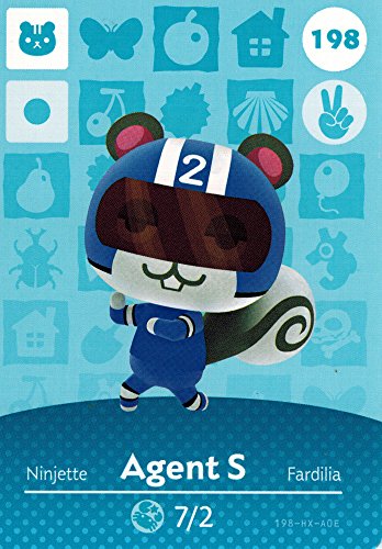 Nintendo Animal Crossing Happy Home Dizajner Amiibo Card Agent S 198/200 USA verzija