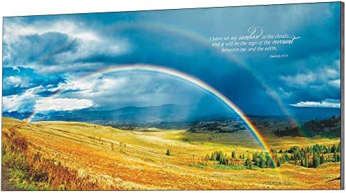 Dicksons Rainbow in Clouds Savez Sign Blue 24 x 12 MDF zidni umjetnički plak