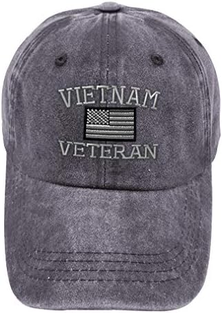 Vintage oprani šešir Vijetnam veteran f za vezenje pamuk tata za muškarce i žene
