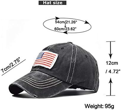 Bejzbolska kapa, kapa s konjskim repom, Vintage šeširi s američkom zastavom, kape s konjskim repom, visoka punđa