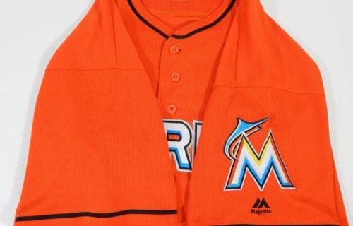 Miami Marlins Dustin McGowan 22 Igra Upotrijebljena narančastog Jersey DP13662 - Igra korištena MLB dresova