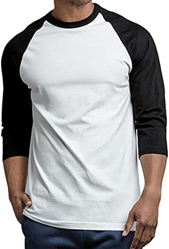 Muška košulja za bejzbol od 3/4 rukave - Cotton Casual Jersey majice Tee Raglan