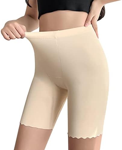Čipkaste kratke hlače za žene visoki struk rastezanje bešavne sigurnosne boyshort ispod haljine lagana udobna joga donje